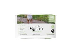 MOLTEX Pure & Nature EKO vlhčené obrúsky na báze vody (60 ks)