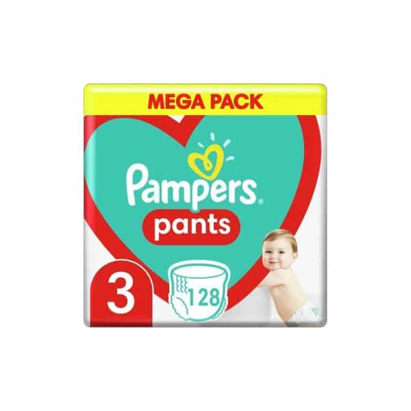 PAMPERS Pants 3 (6-11 kg) 128 ks Midi Mega box - plienkové nohavičky